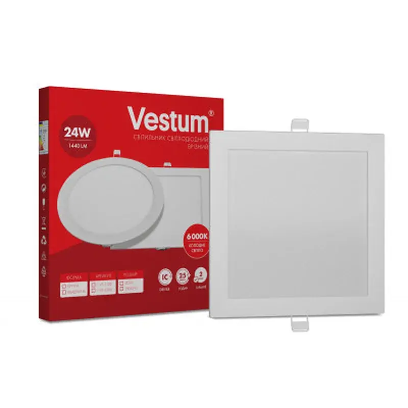 Світильник Vestum LED 24W 6000K 220V (1-VS-5206)