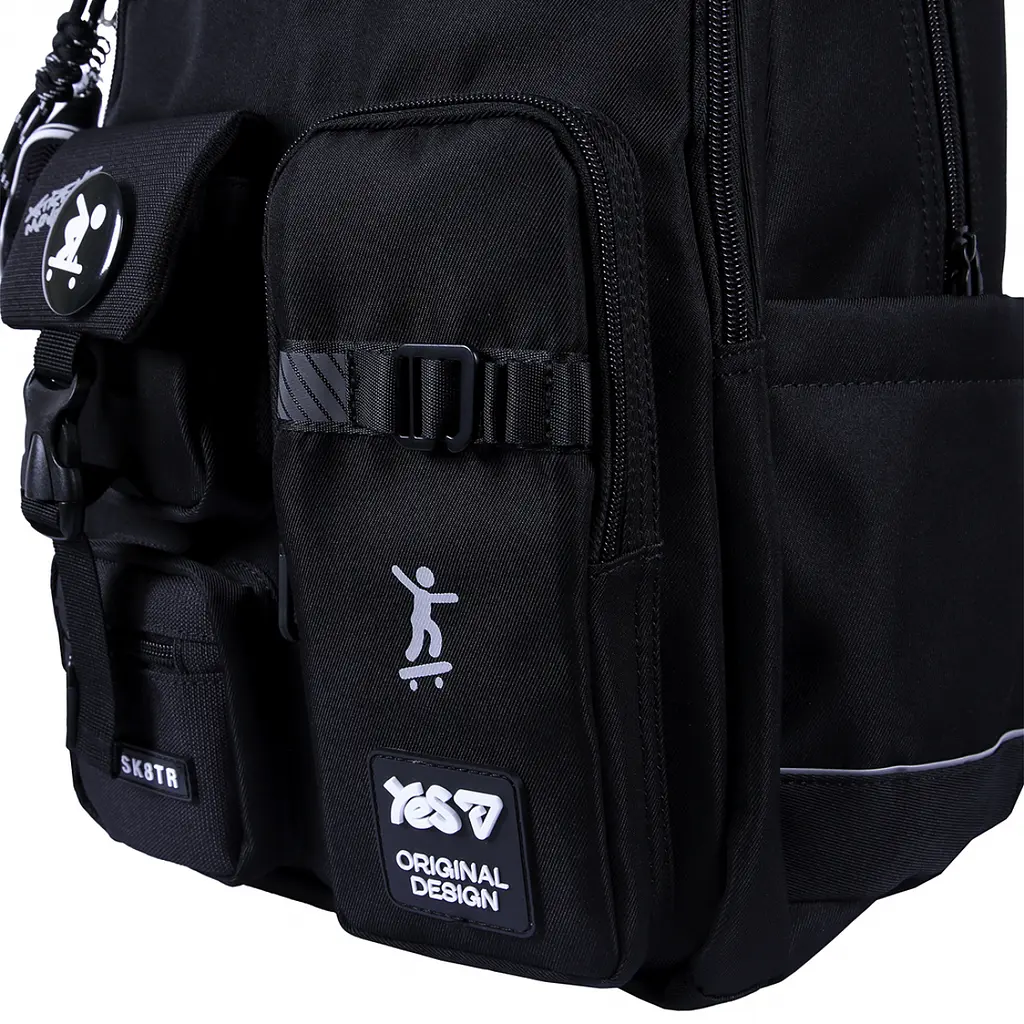 Рюкзак шкільний Yes TS-43L Xtreme Moves 43х30х16 см чорний (550481) - фото 7