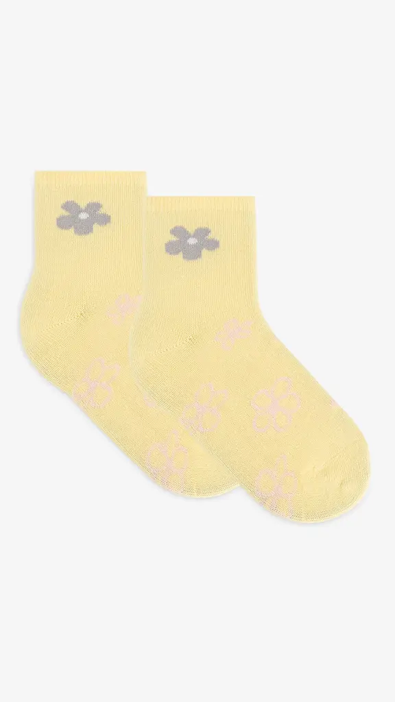 Шкарпетки для дівчинки Very Socks Квіти 122-128 см Жовтий (2000999236549) - фото 2