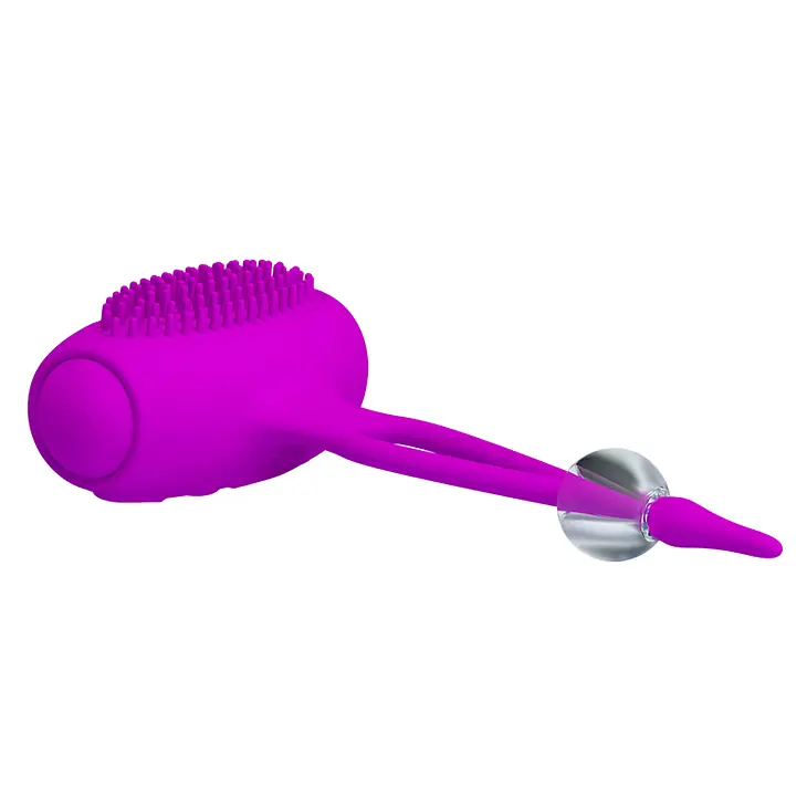 Затискачі для сосків - Pretty Love Bancroft Nipple Vibrator Purple - фото 5