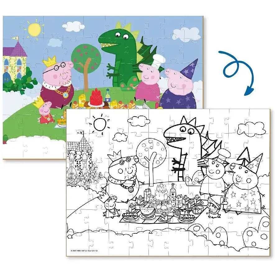 Пазл DoDo 2 в 1 Peppa Pig, 60 елементів (200118) - фото 3