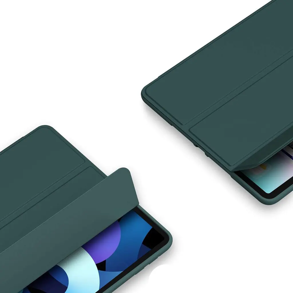 Чохол-книжка BeCover Tri Fold Soft TPU Silicone для Apple iPad Air (4/5) 2020/2022 10.9 Темно-зелений (711130) - фото 5