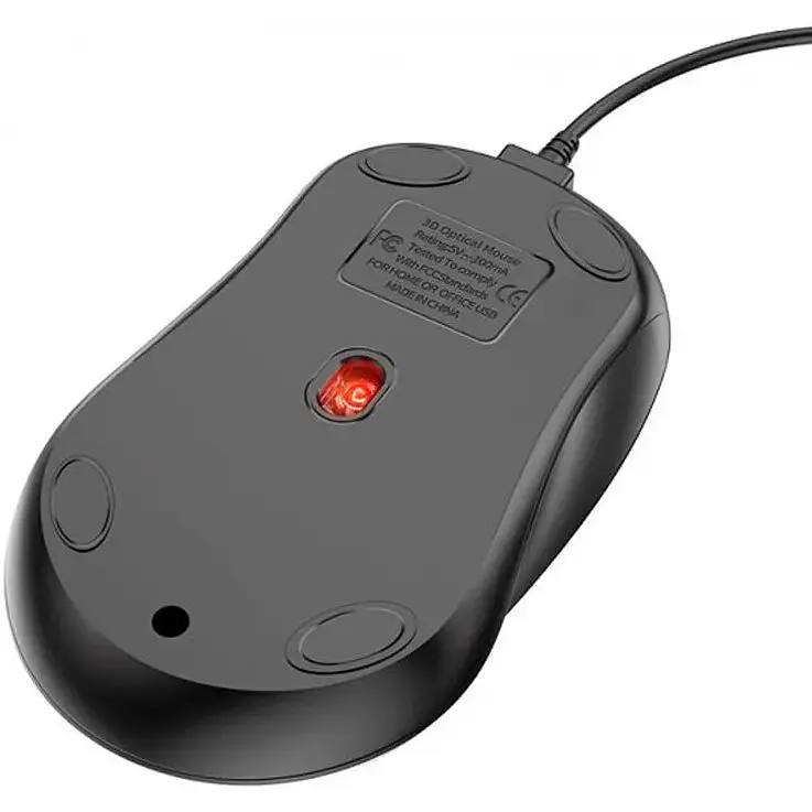 Миша провідна BOROFONE Business wired mouse BG4 чорна - фото 4