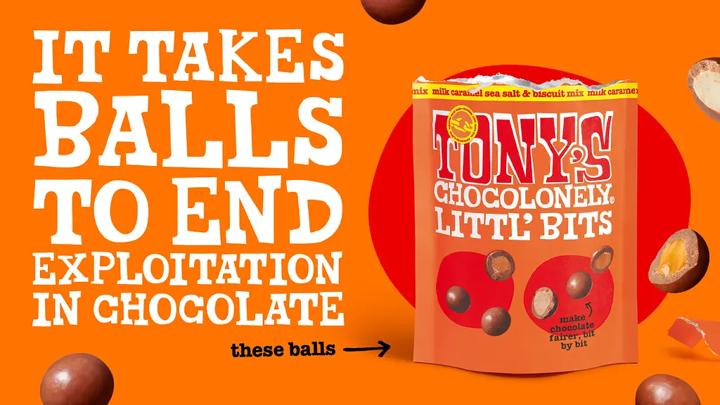 Драже Tony's Chocolonely Lil' Bits з карамеллю, морською сіллю та печивом 113г - фото 5