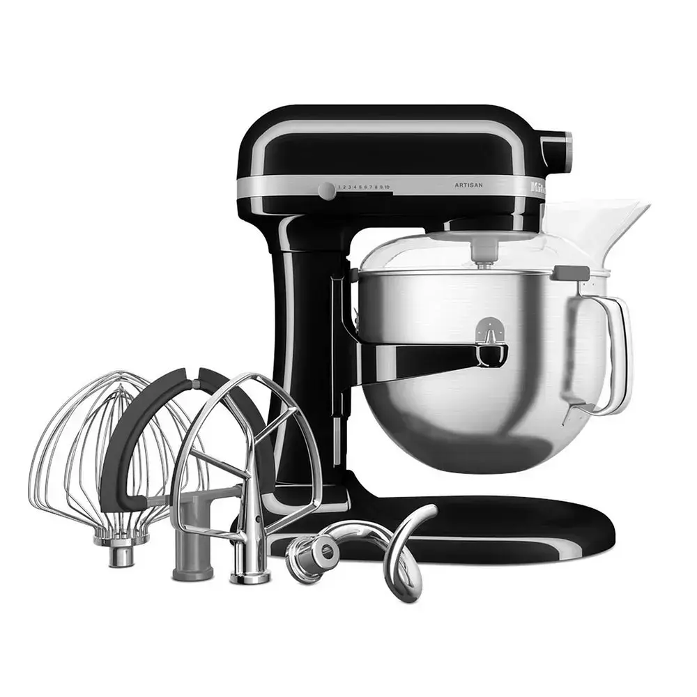 Кухонна машина KitchenAid Artisan 6,6 л 5KSM70SHXEOB з підйомною чашею чорний - фото 3