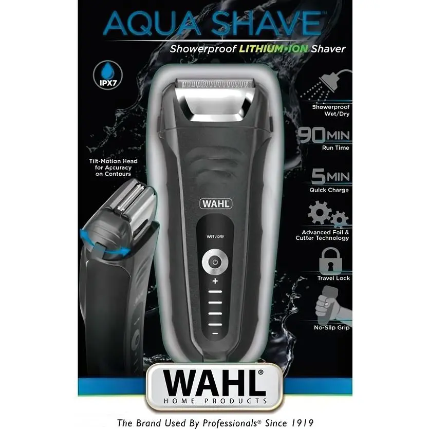 Электробритва Wahl Aqua Shave 07061-916 черно-серая [64163] - фото 4