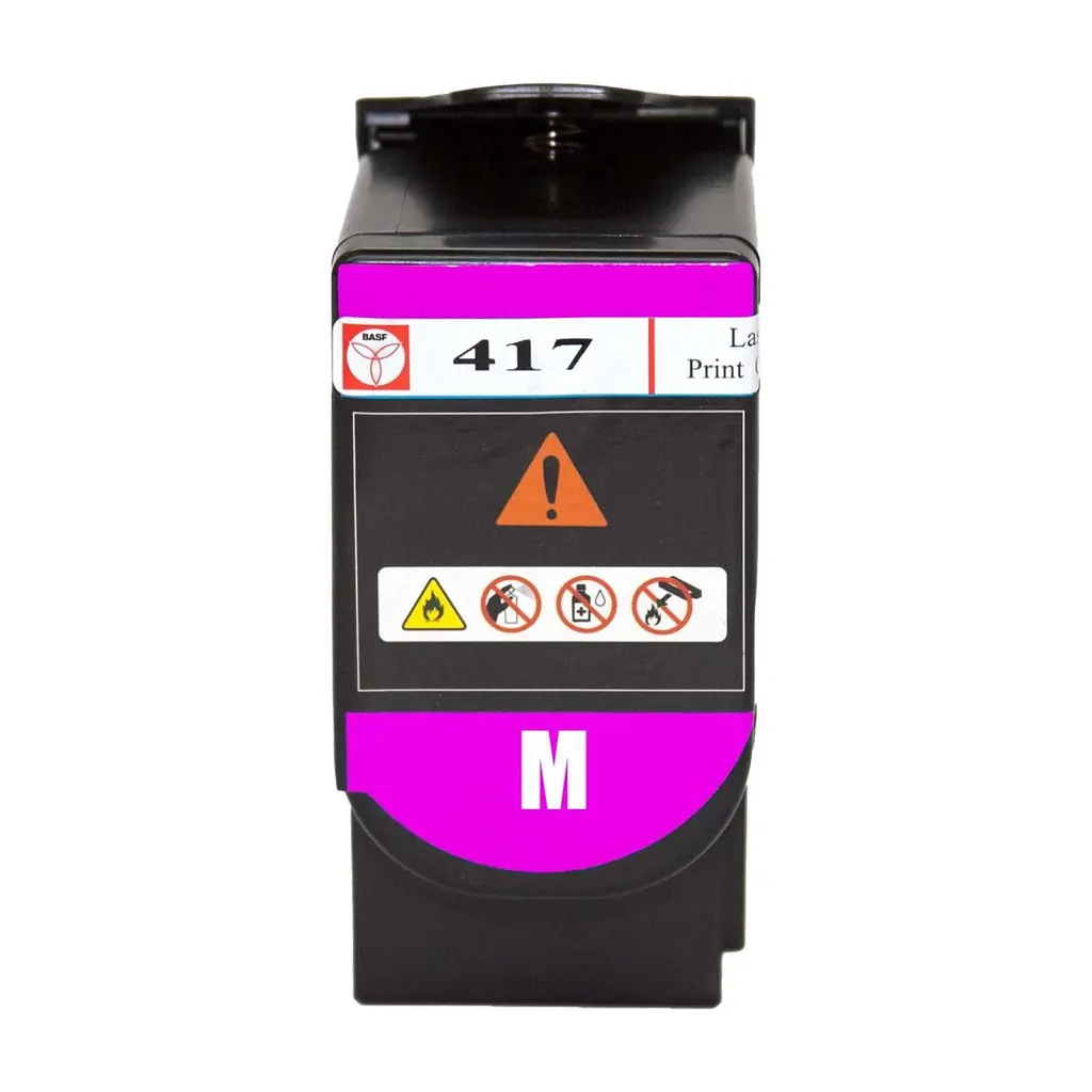 Тонер-картридж BASF Lexmark CS417dn 71B0H30 Magenta (BASF-KT-71B0H30) - фото 2