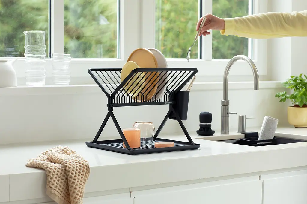 Сушилка для посуды Brabantia, темно-серый, 37х33х31,5 см (139406) - фото 5