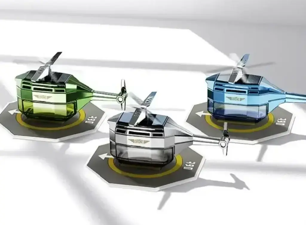 Ароматизатор автомобільний Вертоліт М1 на сонячній батареї - фото 6