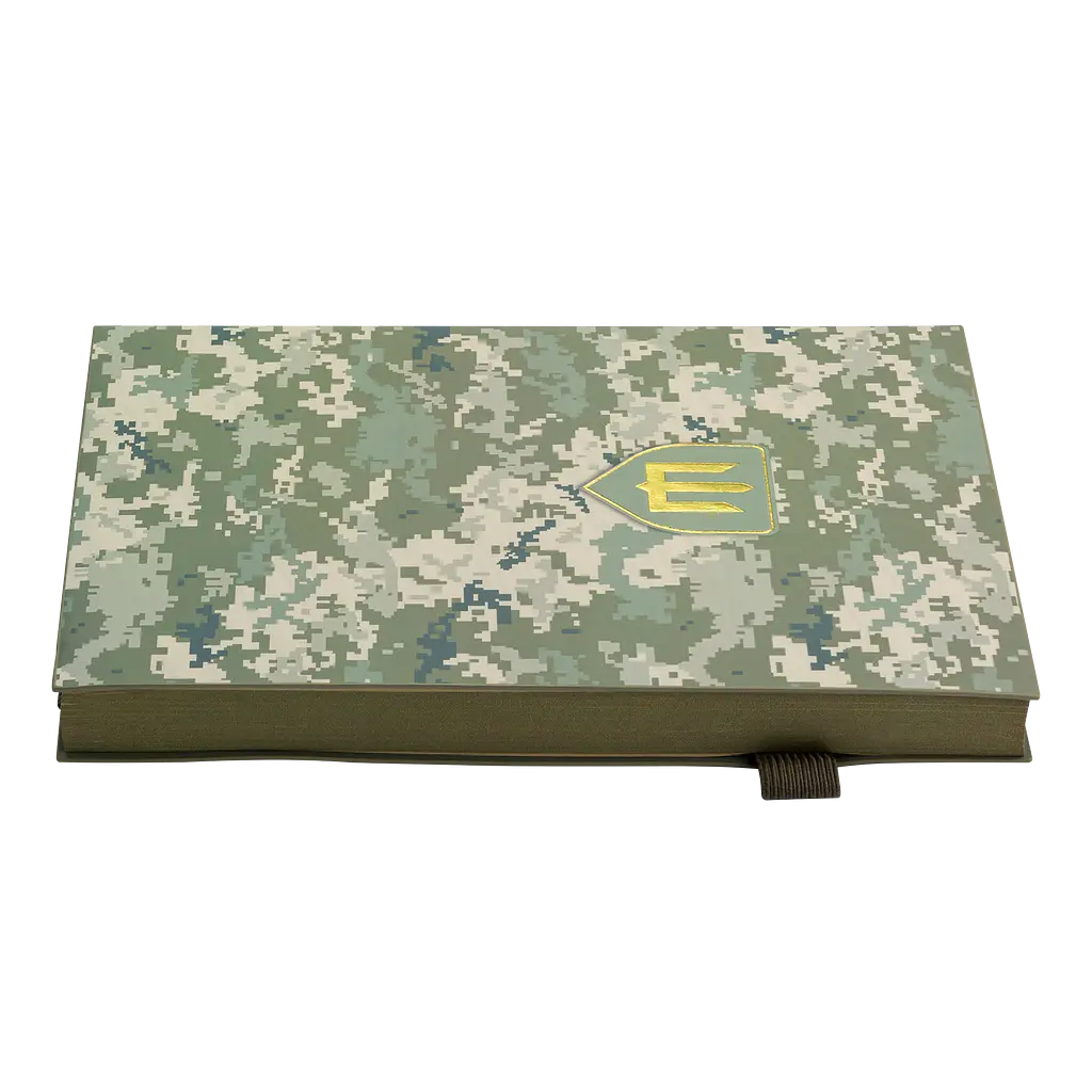 Щоденник недатований Buromax Military A5 штучна шкіра 336 сторінок світло-зелений (BM.20700-15) - фото 6