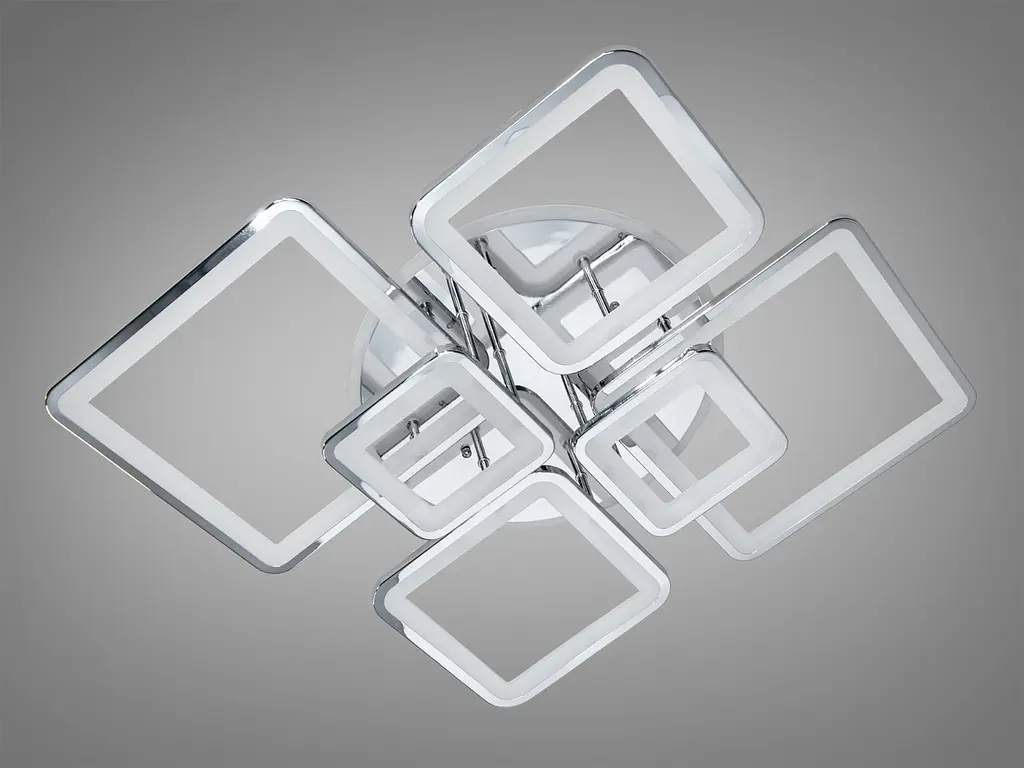 Стельова LED-люстра Diasha 8160/6HR LED 3color 150 W, 97×71×16 см, 3 кольори світла, диммер, пульт - фото 5