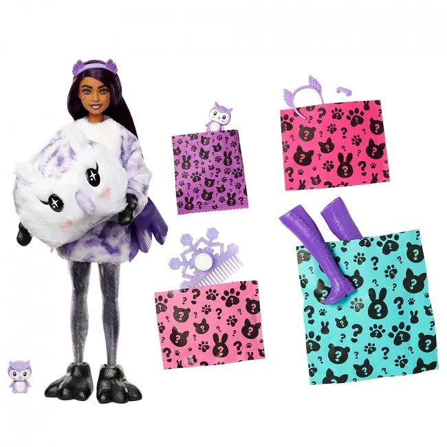 Кукла Barbie Cutie Reveal Зимний блеск, Совенок (HJL62) - фото 4