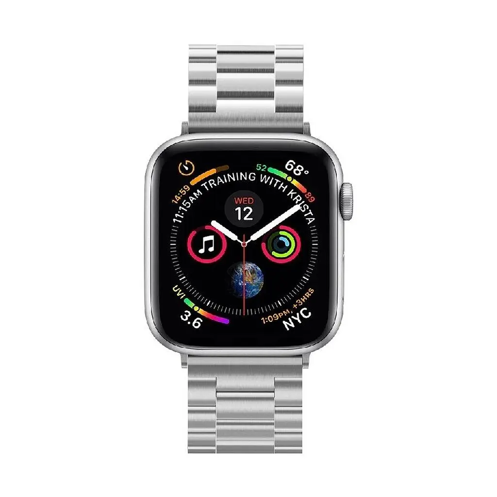 Ремінець Spigen Modern Fit для Apple Watch 42/44/45/49mm Silver (062MP25404) - фото 3