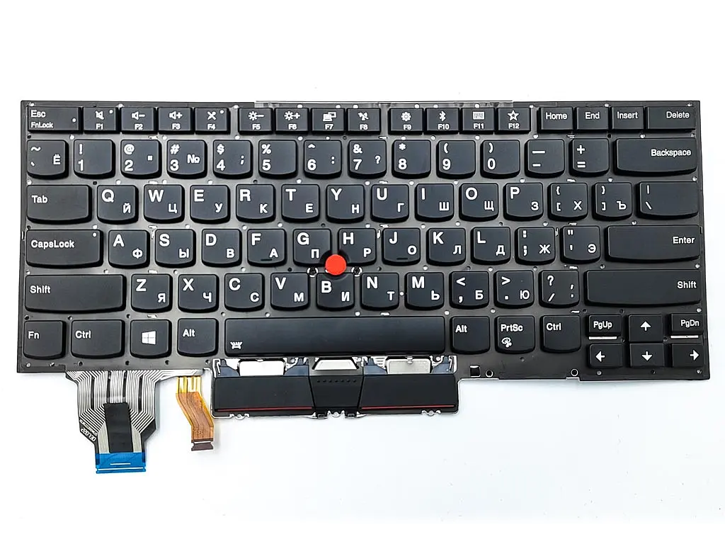 Клавіатура для Lenovo ThinkPad X1 Carbon 8th Gen (UA Black з підсвічуванням). Оригінал - фото 3