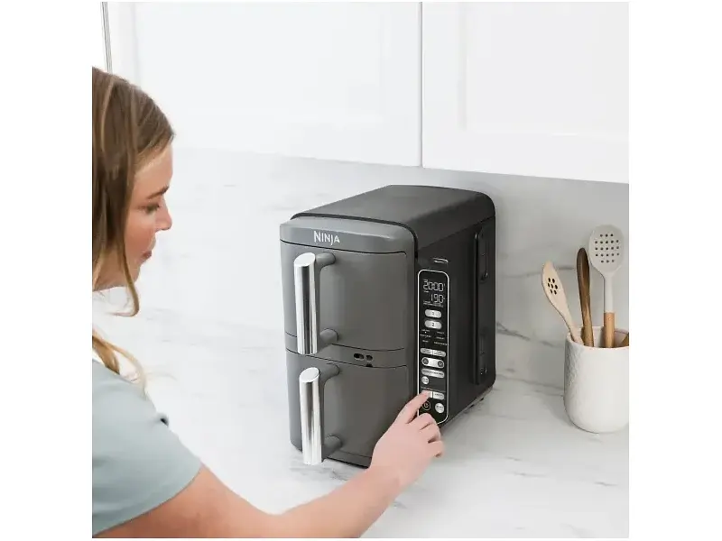 Мультипіч (аерофритюрниця) Ninja Double Stack XL 2-Level Hot Air Fryer with Smart Cook System SL451EU - фото 9