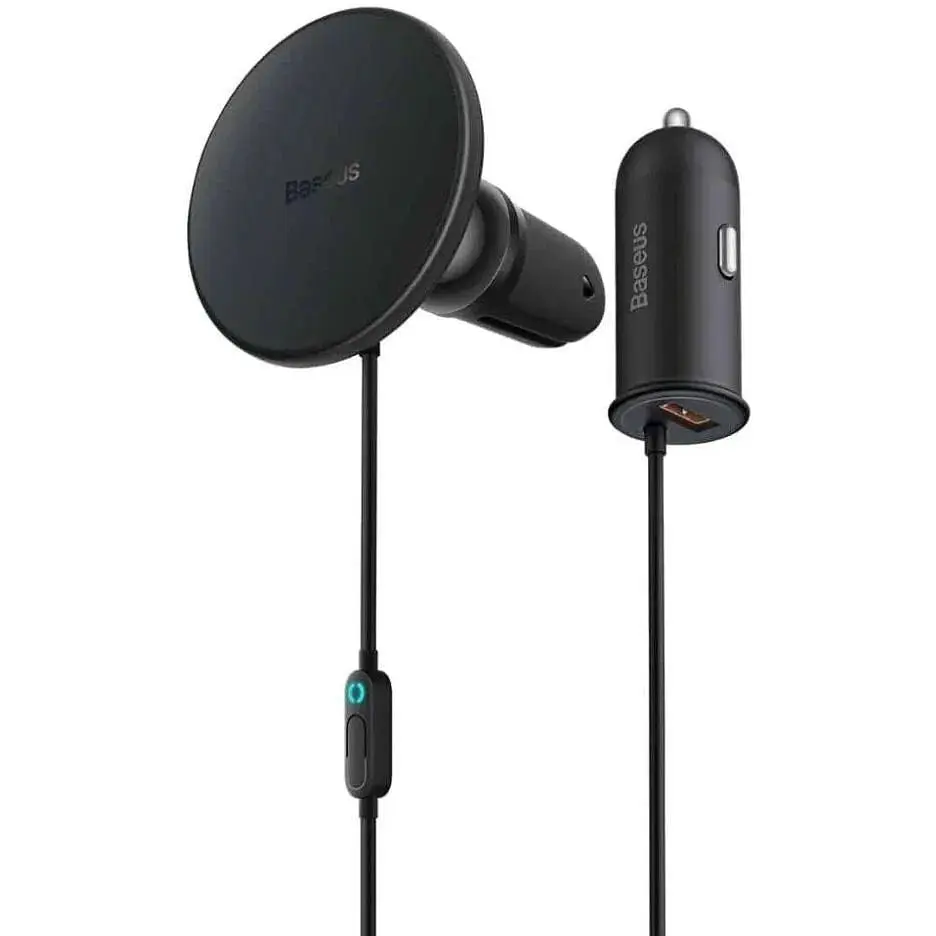 Автодержатель с беспроводной зарядкой Baseus CW01 Magnetic Wireless 40 W (SUCX040001) - фото 2