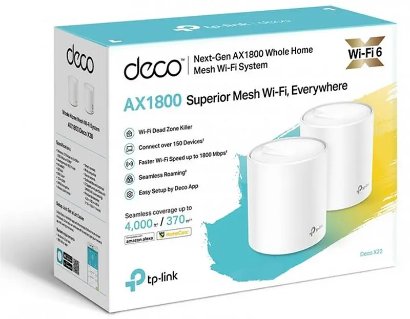 WiFi Mesh система TP-Link Deco X20(2-pack) - фото 6