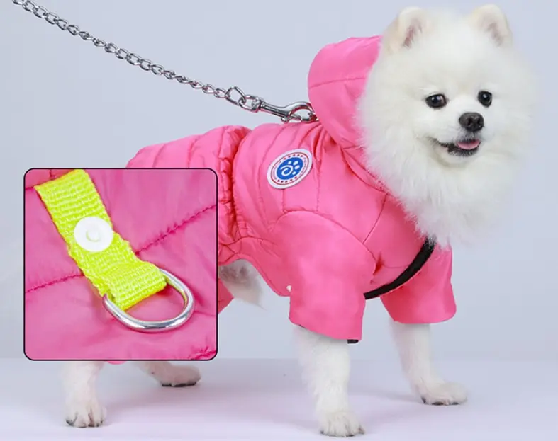 Комбінезон для собак та котів EcoToys Rose L малиновий A: 31 см B: 37 см C: 32 см 6960 - фото 4