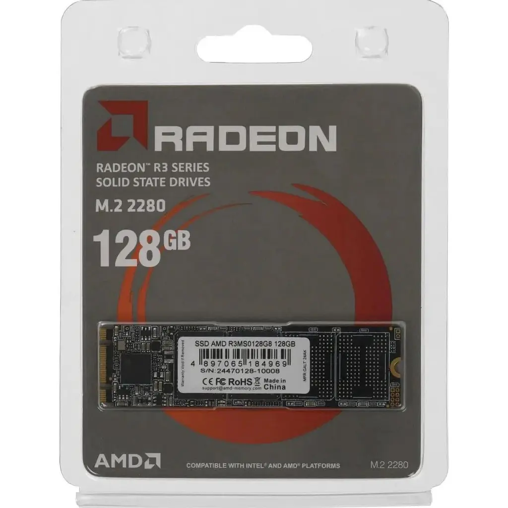 SSD накопитель AMD Radeon R3 128GB [R3MS0128G8] [142460] - фото 4