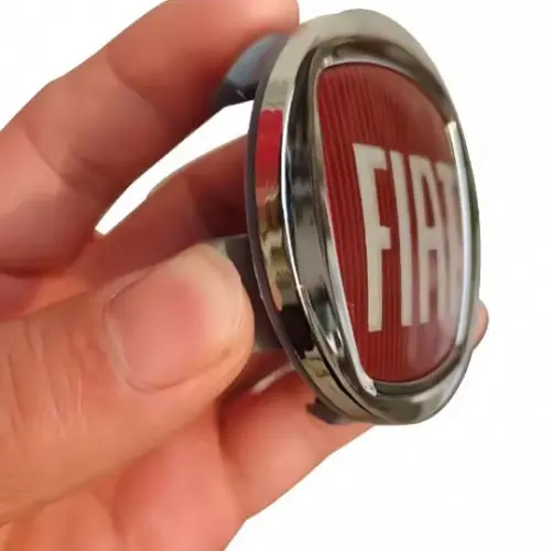 Емблема колеса Fiat Фіат D60 мм Пластик (ковпачки колеса для титанів) 1 шт - фото 2