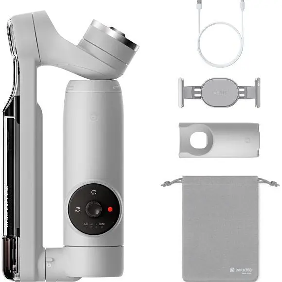Стабілізатор відеозйомки Insta360 Flow Standalone Stone Grey [92501] - фото 5
