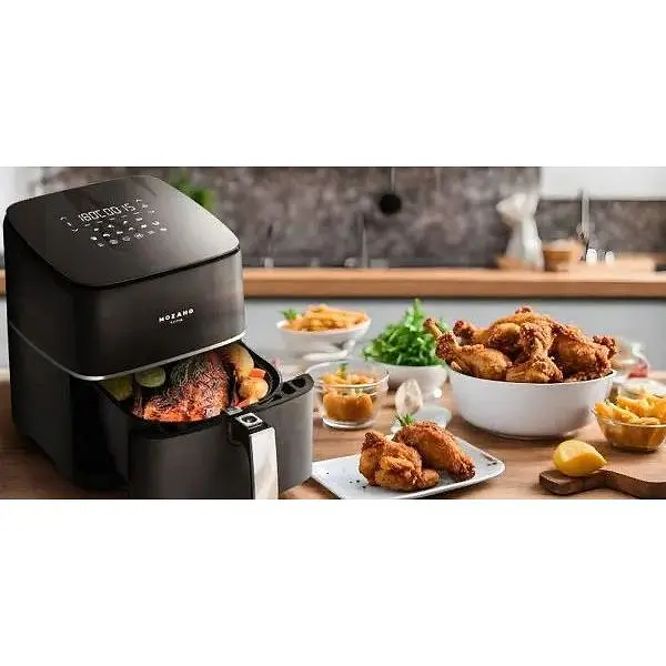 Безмасляная аэрофритюрница Mozano AGD/FRY/02#SRE мультипечь аэрогриль 1700 Вт 8 л - фото 5