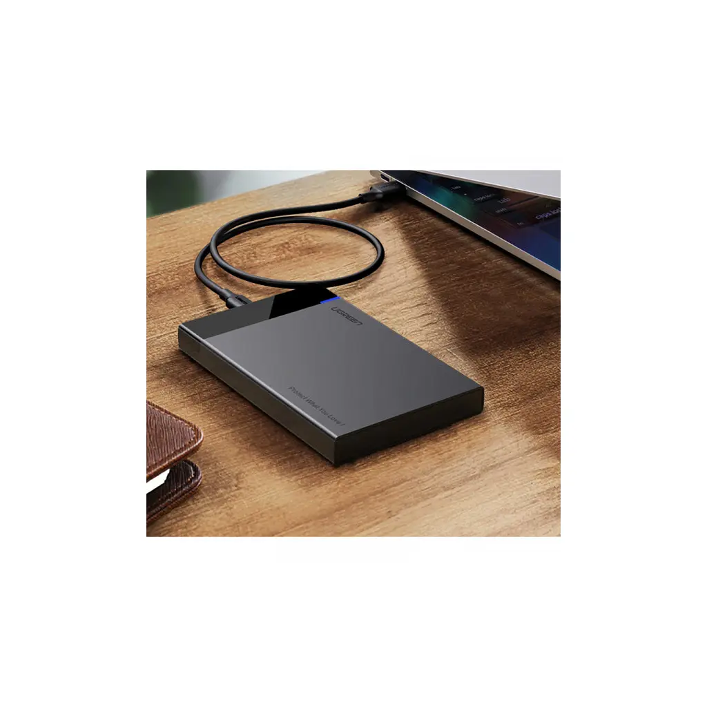 Кишеня зовнішня UGREEN USB 3.1 to 2.5" HDD/SSD US221 black (50743) - фото 4