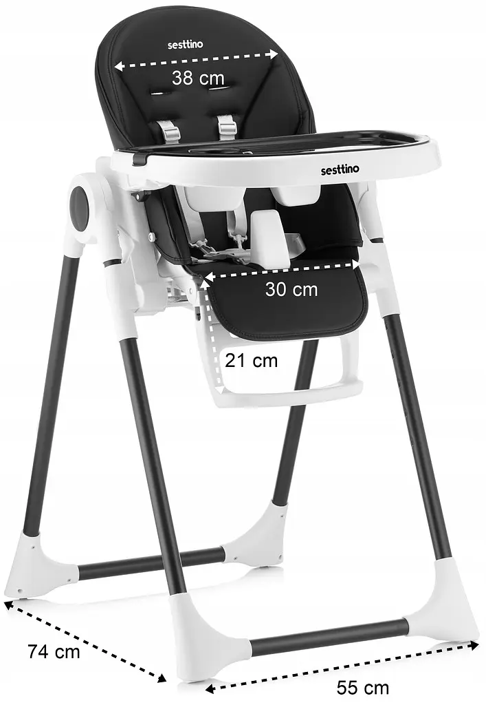 Стульчик для кормления Sesttino Nui Black - фото 10