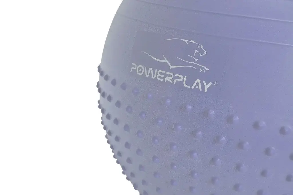 Мяч для фитнеса Power Play 4003 75 см, Sky Blue с насосом - фото 2