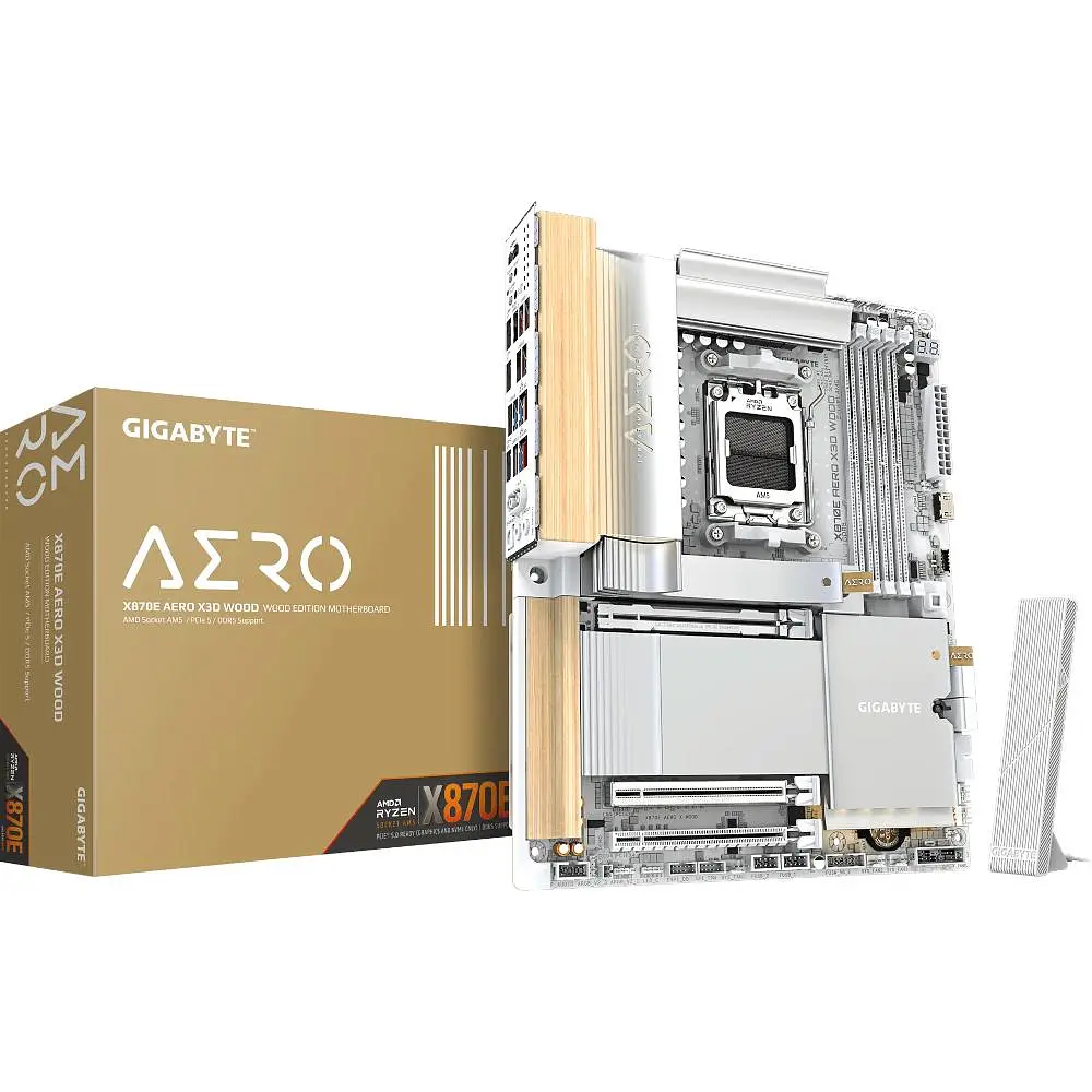 Материнська плата GIGABYTE X870E AERO X3D WOOD (X870E AERO X3D WOOD) (Socket AM5, AMD X870E, ATX) - фото 5