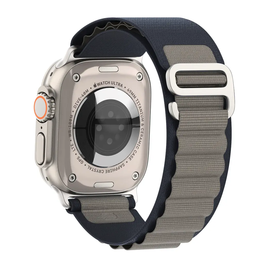 Ремінець для Apple Watch 42 (Series 11-10)/41/40/38, синій, Alpine Loop Alpina Band, тканинний поліестеровий ремінець для смарт-годин, дихаючий, для активного відпочинку та спорту, ArmorStandart (ARM81040) - фото 5
