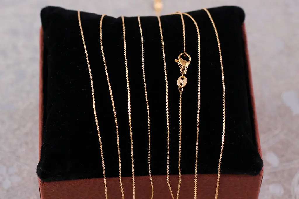 Ланцюг Xuping Jewelry струмок 45 см 0,8 мм золотистий