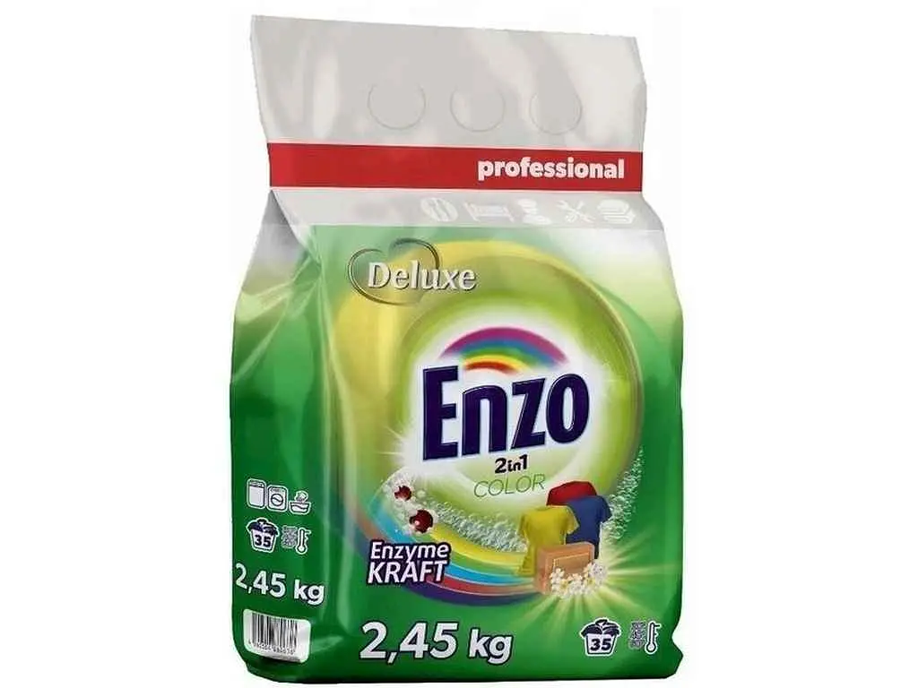Пральний порошок DELUXE 2,45 кг Enzo 2in1 Color