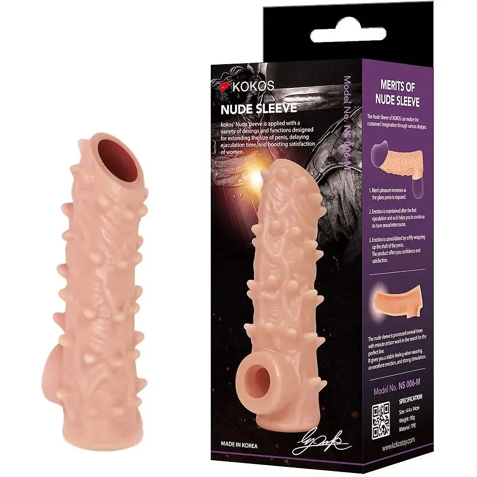 Насадка на член Kokos Nude Sleeve NS 006 M - фото 2