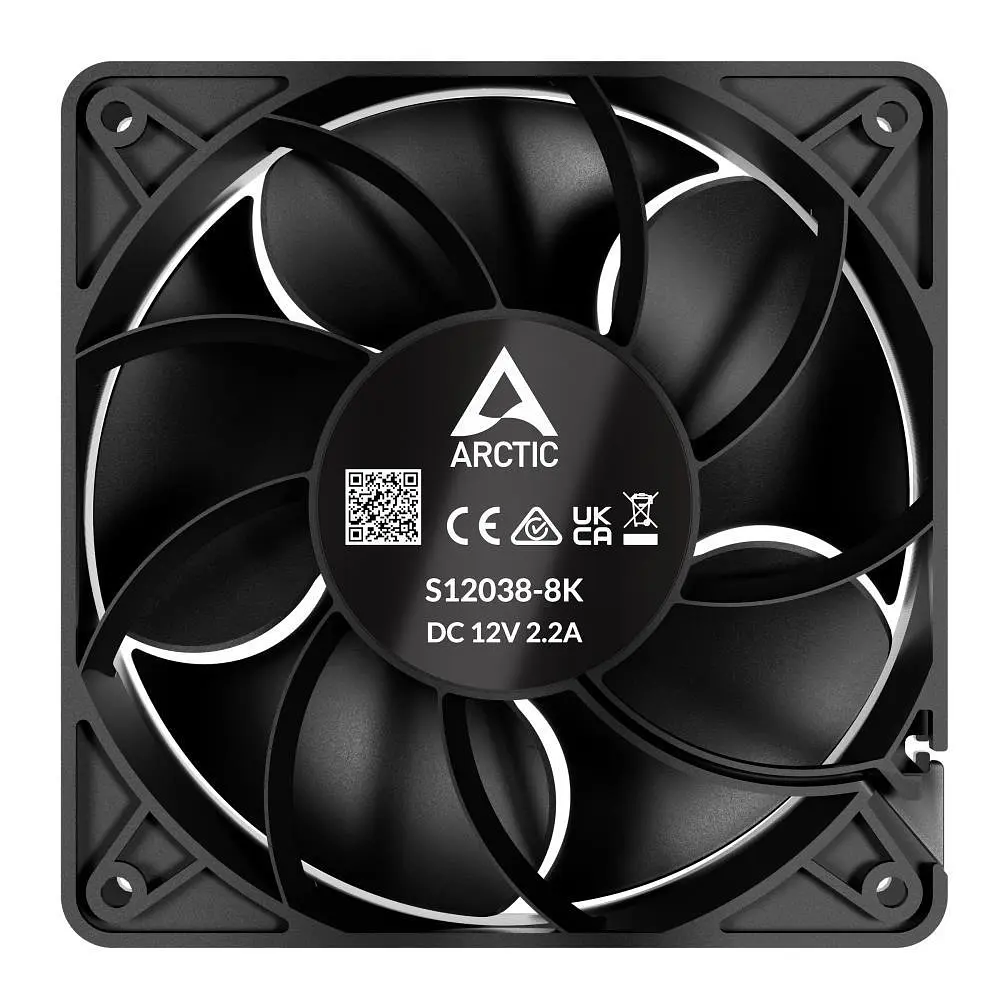 Корпусний вентилятор 120 мм Arctic S12038-8K ACFAN00294A Black - фото 4