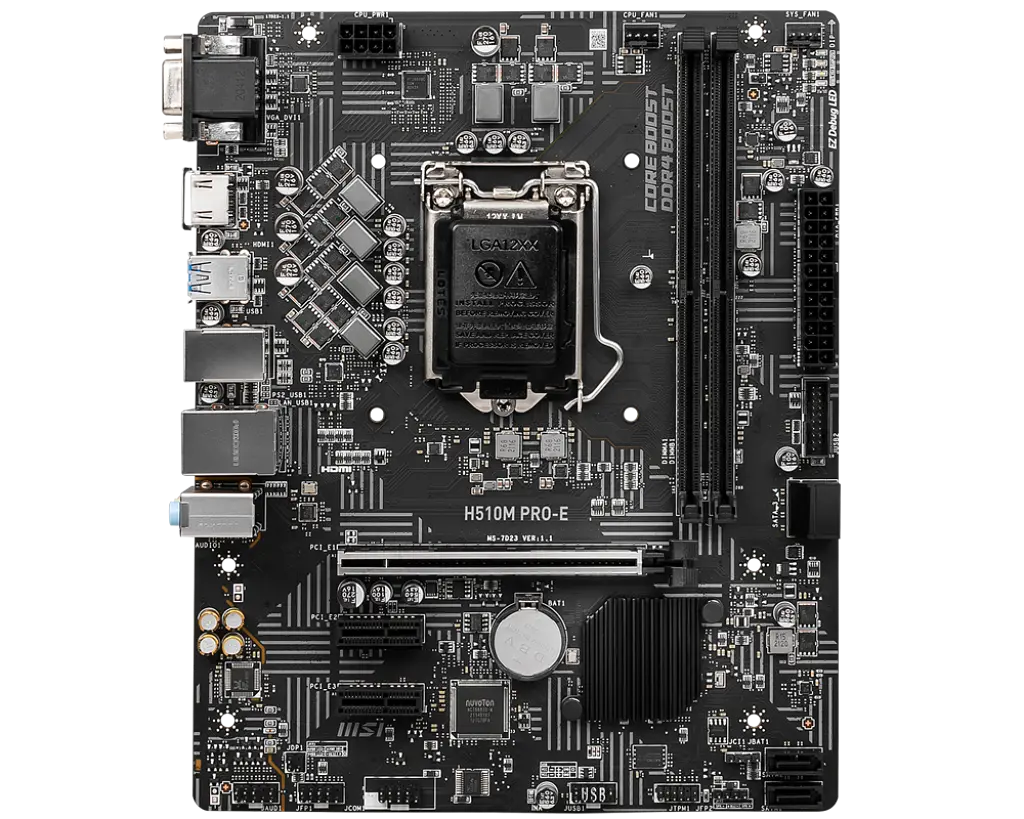 Материнська плата MSI H510M PRO-E LGA 1200 (H510M PRO-E) Б/В - фото 3