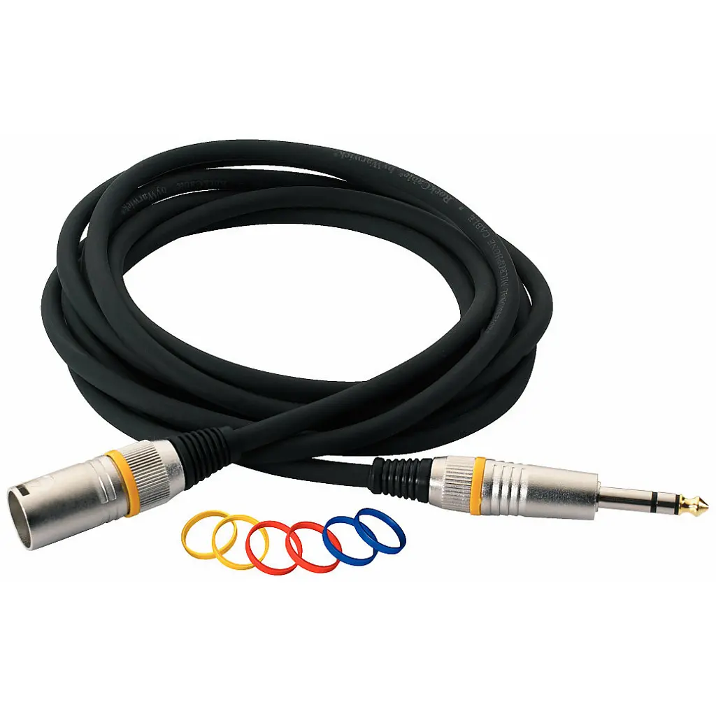 Мікрофонний кабель RockCable Microphone Cable - XLR (m) / TRS Jack 3m (RCL 30383 D6 M BA) - фото 3