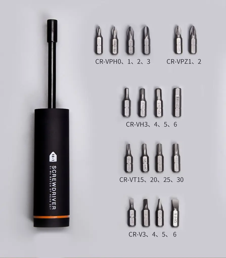 Викрутка Xiaomi Jiuxun Tools Screwdriver 18 in 1 (Q/NBJX001) [68400] - фото 4