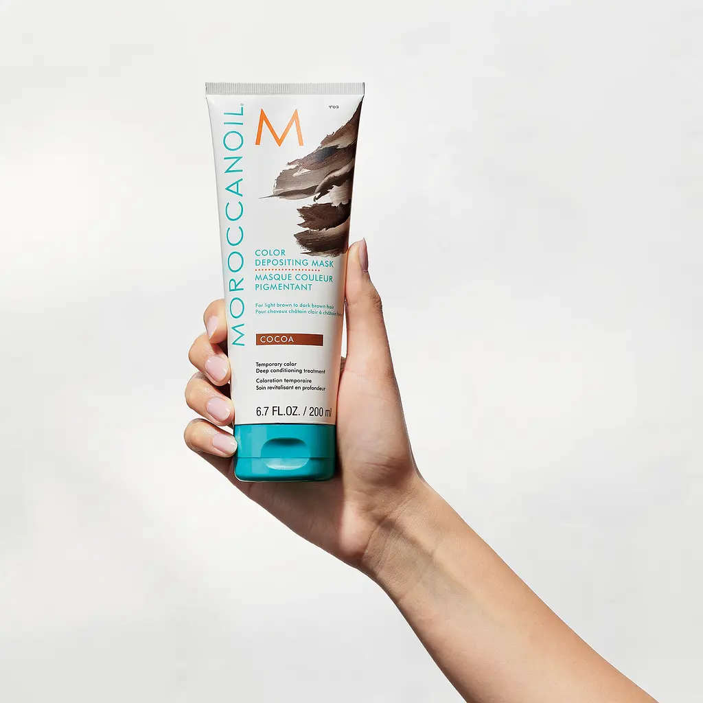 Тонувальна поживна маска Bordeaux Moroccanoil Color Depositing Какао 200 мл - фото 5