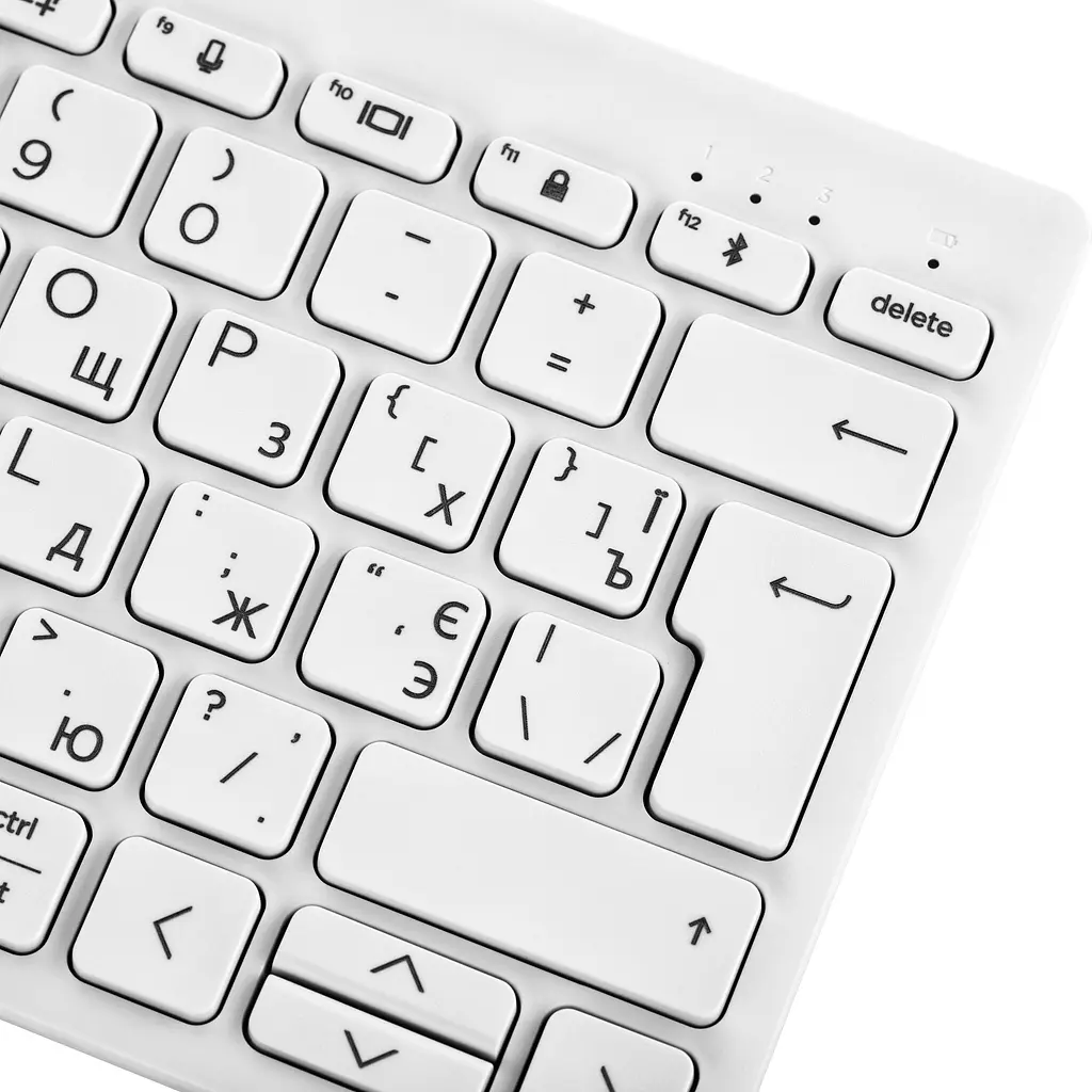 Клавиатура мембранная 350 Compact Multi-Device, 78key, BT, EN/UK, белый HP teh0013884 - фото 8