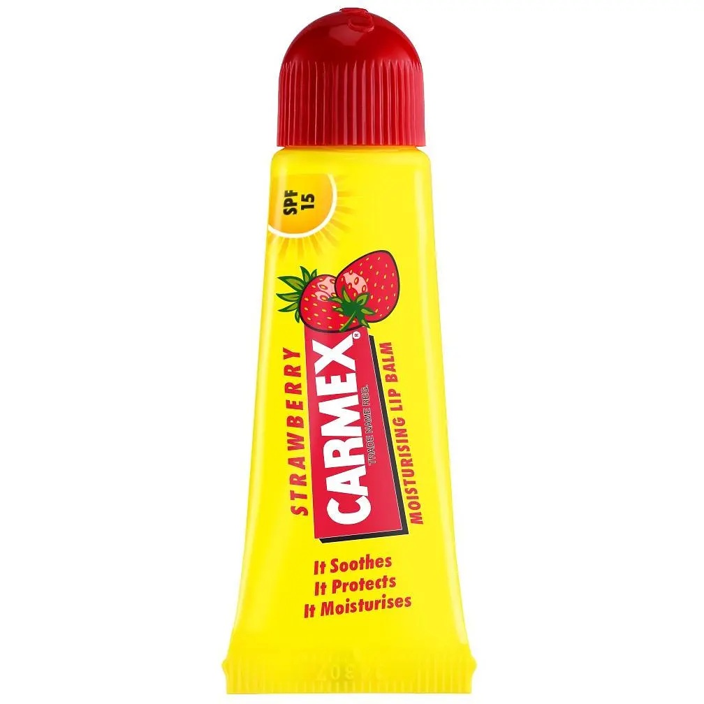 Бальзам для губ Carmex зі смаком суниці 10 г - фото 2