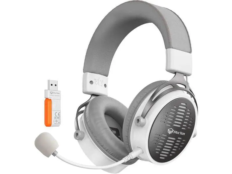 Навушники з мікрофоном Meetion BTH013 White (MT-BTH013-B)
