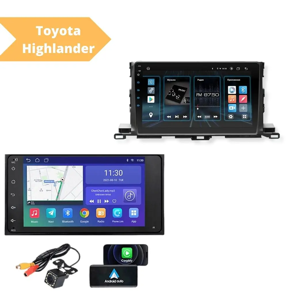 Штатна автомагнітола XPRO Toyota Highlander 2015 (10") Android 10.1 (4/32) чорний (MER-14133_5616) - фото 6