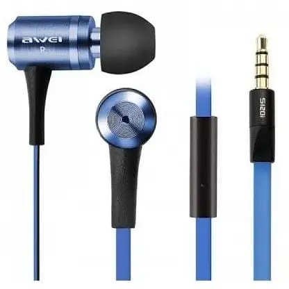 Наушники металлический корпус Awei ES-120i красные - фото 2