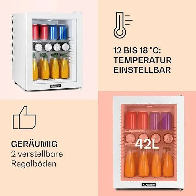 Мини холодильник Klarstein Brooklyn 42 (10035227) - фото 4