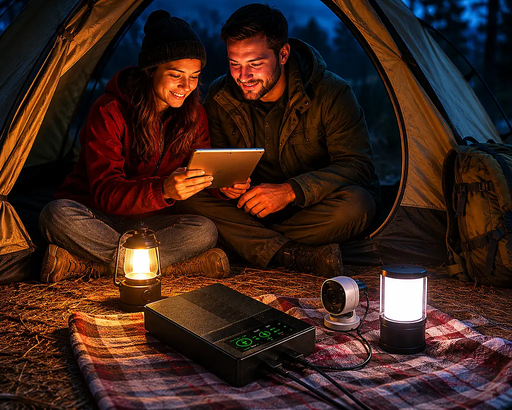 UPS-Power Bank 20000 mAh для роутерів та відеокамер 5 V / 9 V / 12 V + USB / Джерело безперебійного живлення / Повербанк для роутера - фото 3
