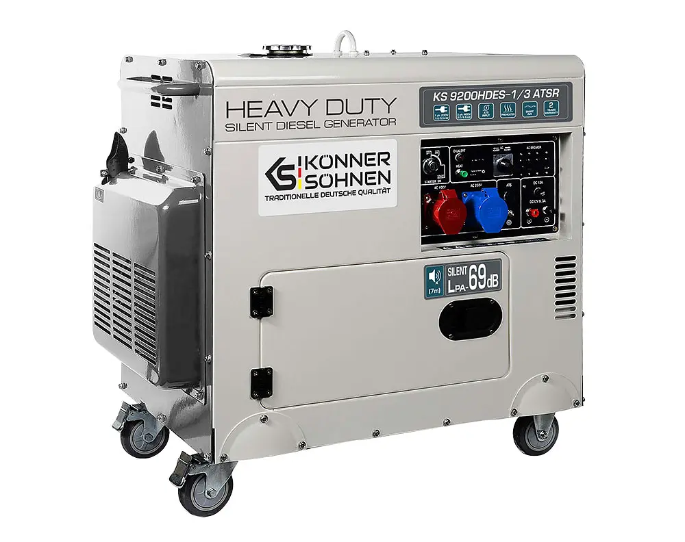Генератор дизельний Konner&Sohnen 7/7.5 кВт KS 9200HDES-1/3 ATSR - фото 2