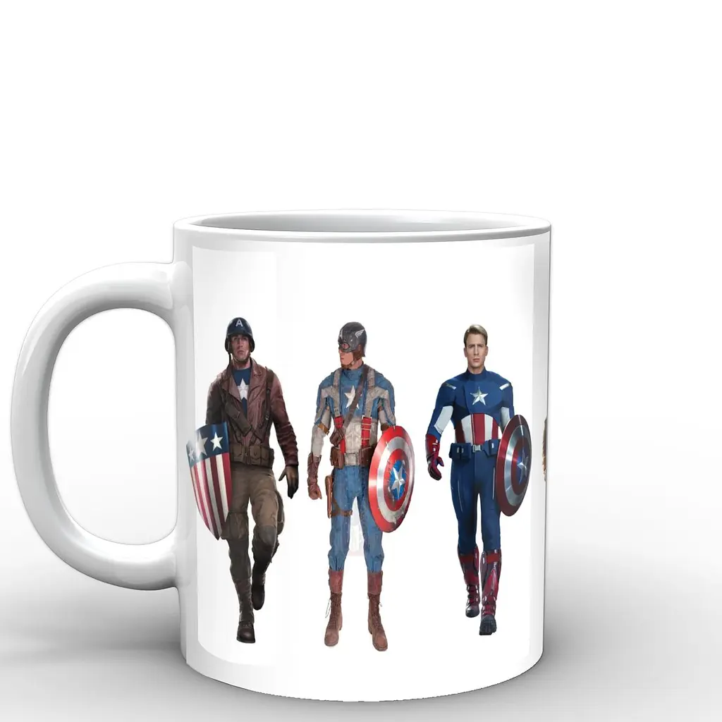 Кухоль GeekLand Captain America костюми CA.02.018 330 мл білий - фото 2