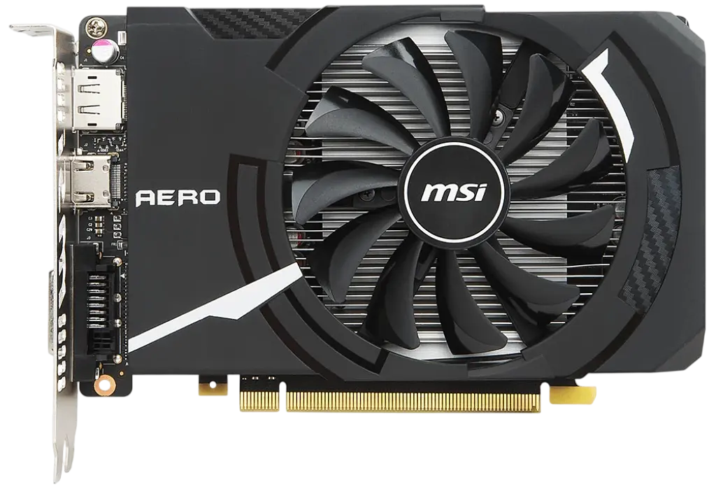 Видеокарта GeForce GTX 1050 2GB MSI Aero ITX OCV1 (GTX 1050 AERO ITX 2G OCV1) Б/У - фото 2