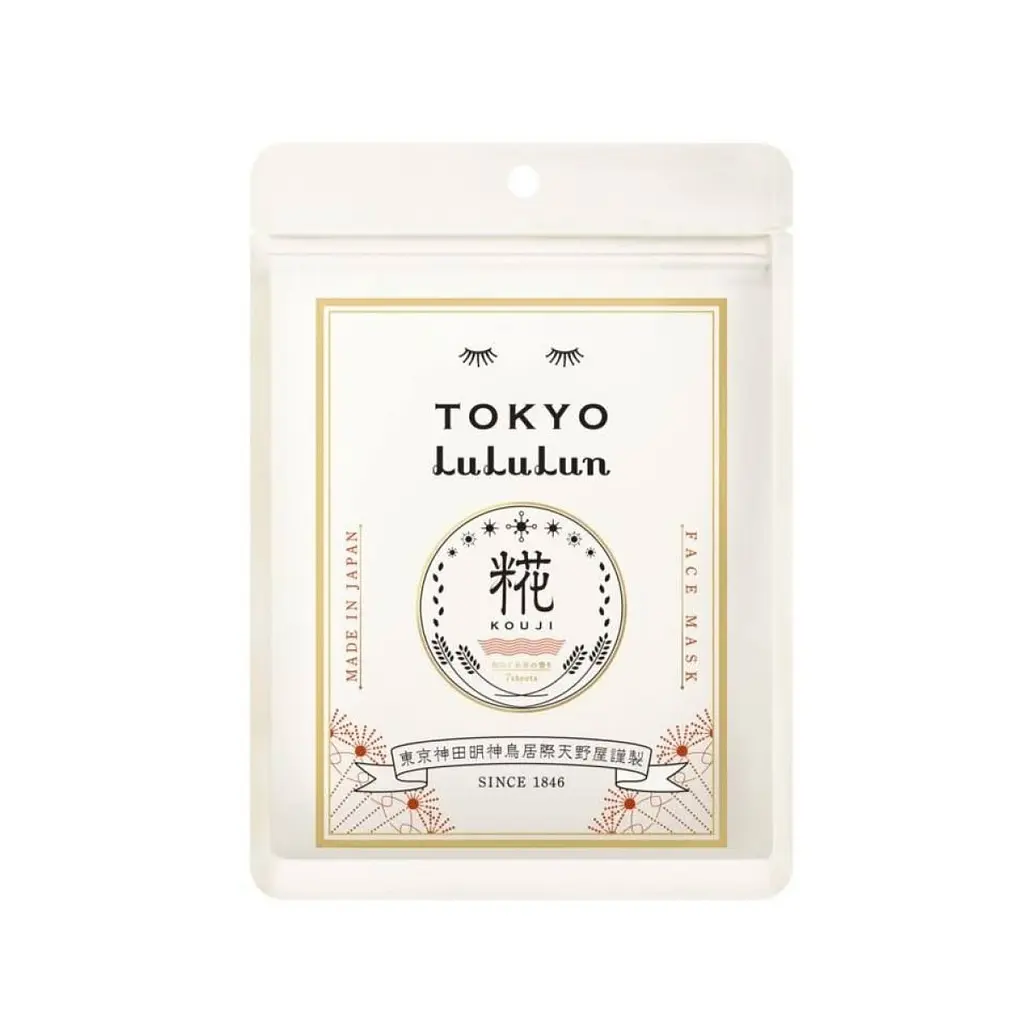 LULULUN Face Mask Tokyo Kouji живильна маска з екстрактом саке та кодзі, 7 шт х 4 уп - фото 2